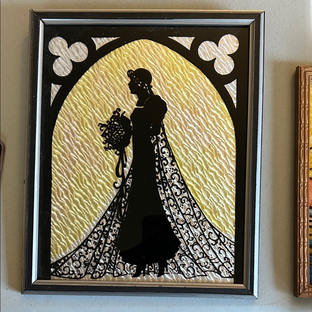 Elegant Silhouette Bride Wall Art